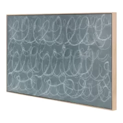 47" X 24" Squiggles Framed Printed Canvas Blue - Threshold™