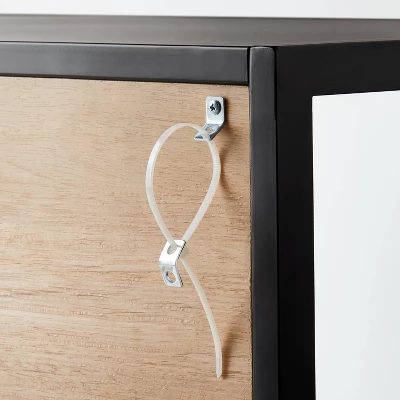 Crystal Cove Glass TV Stand For TVs Up To 59" - Threshold™ Designed With Studio McGee 4 Crystal Cove Glass TV Stand For TVs Up To 59" - Threshold™ Designed With Studio McGee - Image 4