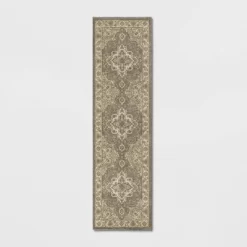 Medallion Jewel Boarder Persian Rug Cream/Gray - Threshold -Haven Home Store GUEST b042792a a048 45b9 9a12 db0cfc170a5c