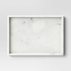 Rectangle Marble Tray White - Threshold™ -Haven Home Store GUEST b17a5352 67b9 4bd9 9b93 eaef5e08c638