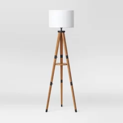 Tripod Floor Lamp With Shelf Brown Wood - Threshold™ -Haven Home Store GUEST b1b8ca20 55ea 4c4e bc34 1f4ca7a73cd2