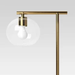 Brass Floor Lamp With Glass Shade - Threshold™: Modern Standing Light, ETL Listed, Metal Body 5 Brass Floor Lamp With Glass Shade - Threshold™: Modern Standing Light, ETL Listed, Metal Body -Haven Home Store GUEST b20a9257 830a 4577 9d91 7edf2e209db0