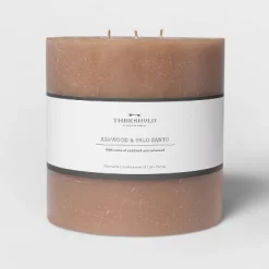Pillar Ashwood And Palo Santo Candle Tan - Threshold™ -Haven Home Store GUEST b374870b abe9 419f bde3 5d591c854d2a