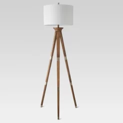 Oak Wood Tripod Floor Lamp Dark Brown - Threshold™ -Haven Home Store GUEST b5ab96e0 432f 4e8b 8afb fa38a8c1b3fe