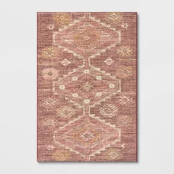 Southbury Washable Printed Diamond Persian Style Rug Rust - Threshold™ 9 Southbury Washable Printed Diamond Persian Style Rug Rust - Threshold™ -Haven Home Store GUEST b5d6df13 0c44 4a2b b43b 41b2a9d69bf7