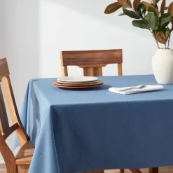 104" X 60" Cotton Tablecloth Blue - Threshold™