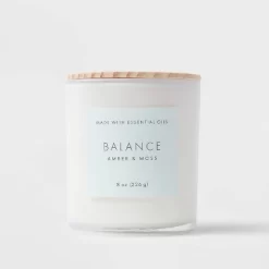 Wood Lidded Glass Wellness Balance Candle - Threshold™ -Haven Home Store GUEST ba33a712 444b 4057 862e bbdc94a2d212