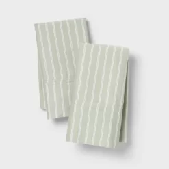 400 Thread Count Performance Pillowcase Green Stripe - Threshold™ 5 400 Thread Count Performance Pillowcase Green Stripe - Threshold™ -Haven Home Store GUEST badf2f67 2250 4864 92ab f69a3cda13d2