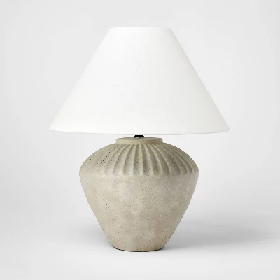 Ceramic Table Lamp Tan - Threshold™ Designed With Studio McGee 1 Ceramic Table Lamp Tan - Threshold™ Designed With Studio McGee