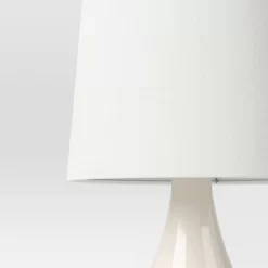 21.75"x11.5" Montreal Wren Assembled Table Lamp White - Threshold™: Ceramic Base, No Assembly Required -Haven Home Store GUEST bb462b58 8466 4cbc 8047 54d2641672ee 1