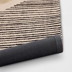 5'x7' Color Blocked Linear Area Rug Tan/Black - Threshold™ 5 5'x7' Color Blocked Linear Area Rug Tan/Black - Threshold™ -Haven Home Store GUEST bc07bfa8 4c0c 4adf 82b3 6c98ab667224