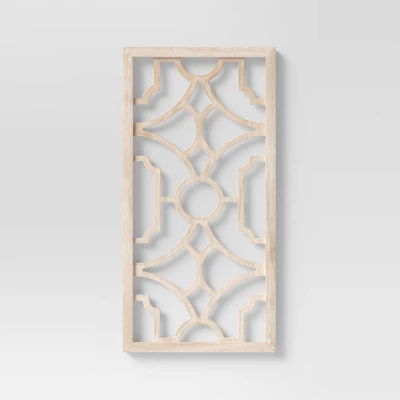 Set Of 2 Wood Lattice Wall Hanging Brown - Threshold™ 3 Set Of 2 Wood Lattice Wall Hanging Brown - Threshold™ - Image 3