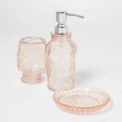 Glass Soap/Lotion Dispenser Blush - Threshold™ -Haven Home Store GUEST bdef1ed8 3069 405d aab6 f2b1322be58b