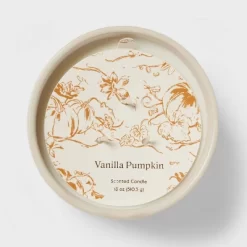 Textured Straight Side Ceramic Vanilla Pumpkin Candle White - Threshold™ -Haven Home Store GUEST c21387cc d0bb 4963 a0ec f88591db637d