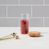4fl Oz Glass Round Spice Jar With Wood Lid - Threshold™: Traditional Clear Condiment Server, Hand Wash