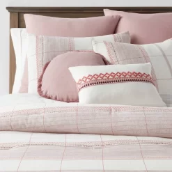 8pc Stripe Boho Comforter Set Mauve - Threshold™ 17 8pc Stripe Boho Comforter Set Mauve - Threshold™ -Haven Home Store GUEST c7aff78e 3b9e 4586 948f 57e29f9638b7