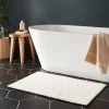 24"x36" Oversized Border Bath Rug Black/White - Threshold™