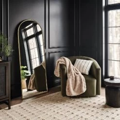 25"x65" Metal Tube Floor Mirror Gold - Threshold™