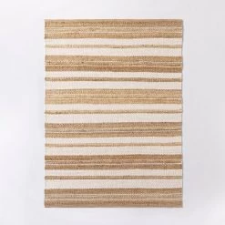 Riverton Striped Jute/Wool Area Rug Tan - Threshold™ Designed With Studio McGee -Haven Home Store GUEST ca3cf1e5 65fa 4902 9ec7 da5ec1583349