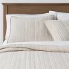 Gray Stitched Stripe Sham (Standard) - Threshold™