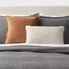 Geo Woven Dec Pillow Oblong Khaki/Ivory - Threshold™: Cotton Fabric, Indoor Stripe Design, Polyester Filled