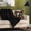 Channel Faux Fur Throw Black - Threshold™
