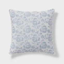 Woven Floral Decorative Pillow Euro - Threshold™ -Haven Home Store GUEST cf9a3abd 8984 4ea8 91b2 896d2a9c46bc