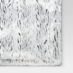 Tipped Snow Leopard Faux Fur Reversible Throw Blanket - Threshold™ 8 Tipped Snow Leopard Faux Fur Reversible Throw Blanket - Threshold™ -Haven Home Store GUEST d3196147 7f14 4b50 abe0 744936275f06