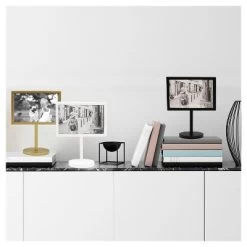 4" X 6" Modern Standing Single Picture Frame Black - Threshold™: Metal, Tabletop Display, Glass Glazing -Haven Home Store GUEST d409c37f d712 43d4 a7e4 2338c2a85a07