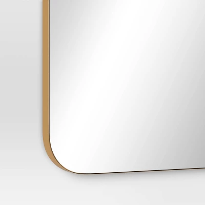 20" X 60" Infinity Full Length Mirror Brass - Threshold™: Modern Leaning, Wall Mountable 3 20" X 60" Infinity Full Length Mirror Brass - Threshold™: Modern Leaning, Wall Mountable - Image 3