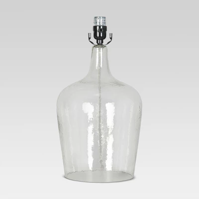 Artisan Glass Jug Large Lamp Base Clear - Threshold 1 Artisan Glass Jug Large Lamp Base Clear - Threshold