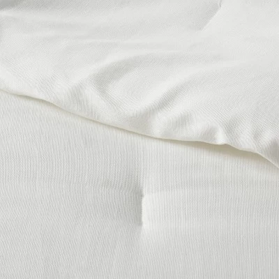 Family-Friendly Comforter & Sham Set Chambray - Threshold™ 3 Family-Friendly Comforter & Sham Set Chambray - Threshold™ - Image 3