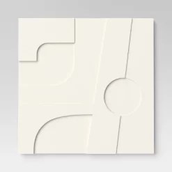 (Set Of 4) 12" X 12" 3D Decorative Graphic Tiles White - Threshold™ -Haven Home Store GUEST d74db4f4 916a 401e 9c76 2a1f0b149efd