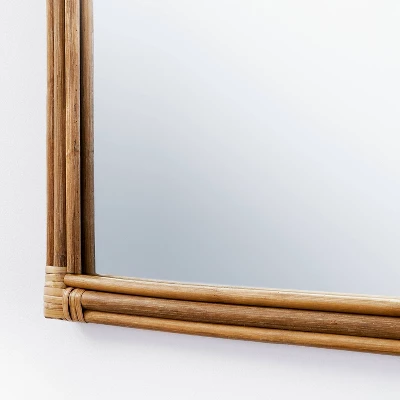 24" X 34" Rattan Arched Wall Mirror - Threshold™ Designed With Studio McGee 2 24" X 34" Rattan Arched Wall Mirror - Threshold™ Designed With Studio McGee - Image 2