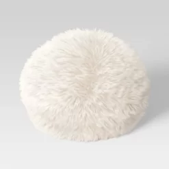 Long Faux Fur Round Throw Pillow - Threshold™ 9 Long Faux Fur Round Throw Pillow - Threshold™ -Haven Home Store GUEST d82dbe35 b8b9 4390 b987 ed4324df2419