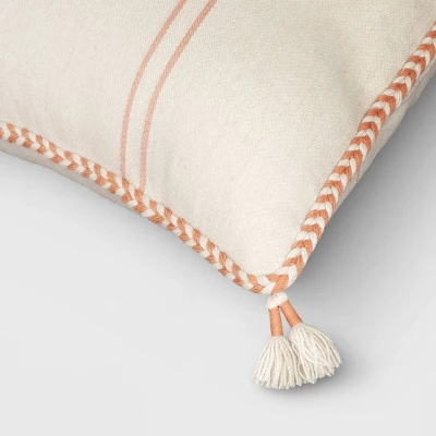 Minimal Stripe Outdoor Throw Pillow - Threshold™ 3 Minimal Stripe Outdoor Throw Pillow - Threshold™ - Image 3