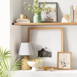 10" X 12" Float To 8" X 10" Single Image Frame Rustic Walnut/Black - Threshold™