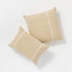 Oversize Embroidered Striped Throw Pillow Cream - Threshold™ Designed With Studio McGee -Haven Home Store GUEST dd44cc07 b08f 4537 b5c0 957f387f1926