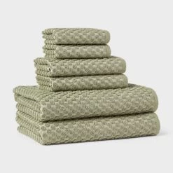 6pc Performance Plus Textured Dot Bath Towel Set - Threshold™ -Haven Home Store GUEST dddcd2b7 edc2 435f 88ac ba39a0538655