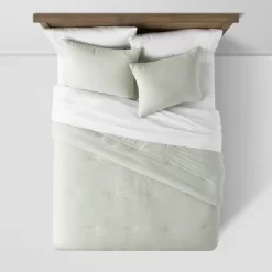 Washed Cotton Sateen Comforter & Sham Set - Threshold™ -Haven Home Store GUEST de755696 a497 4689 95db 19e78017279c