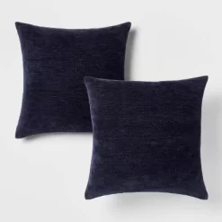 2pk Chenille Square Throw Pillows - Threshold™ -Haven Home Store GUEST e208dc4d b3ee 4646 937c e6ee0d9492d8