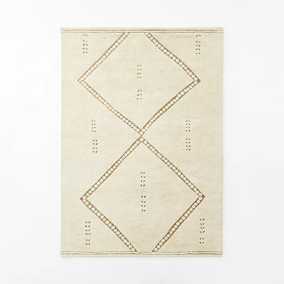 Cedar Hills Plush Geo Print Rug Cream - Threshold™ Designed With Studio McGee 5 Cedar Hills Plush Geo Print Rug Cream - Threshold™ Designed With Studio McGee - Image 5