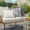14"x20" Mod Tufted Outdoor Lumbar Pillow Cream - Threshold™