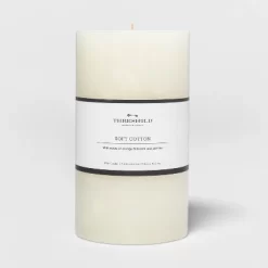 Pillar Candle Soft Cotton White - Threshold™ -Haven Home Store GUEST e33e65cc 6e9c 4c2e 826e d6c186eac650