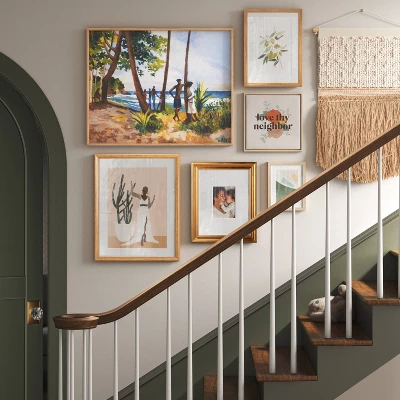 30" X 24" Village Waterfront By Boscoe Holder Framed Canvas Board - Threshold™ 1 30" X 24" Village Waterfront By Boscoe Holder Framed Canvas Board - Threshold™