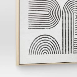 45" X 55" Line Art I Framed Kraft Wall Canvas - Threshold™ -Haven Home Store GUEST e4499747 11ac 48ec bdf9 19d39f85fafe