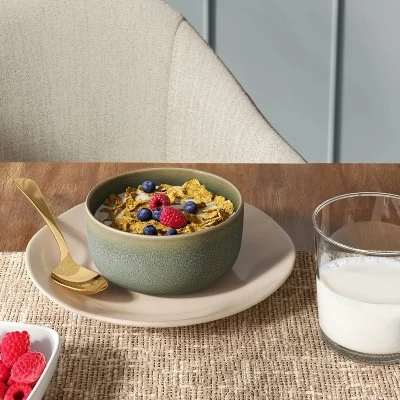 Stoneware Tilley Cereal Bowl Olive Green - Threshold™ 1 Stoneware Tilley Cereal Bowl Olive Green - Threshold™