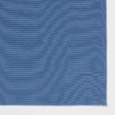 120" X 60" Cotton Tablecloth Blue - Threshold™ 2 120" X 60" Cotton Tablecloth Blue - Threshold™ - Image 2