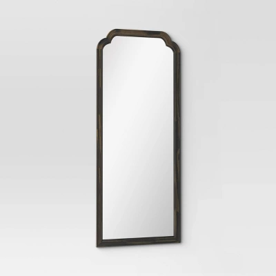 30" X 70" Oversize French Country Collection Leaner Mirror Black - Threshold™: Wood Frame, Full Body Reflection 2 30" X 70" Oversize French Country Collection Leaner Mirror Black - Threshold™: Wood Frame, Full Body Reflection - Image 2