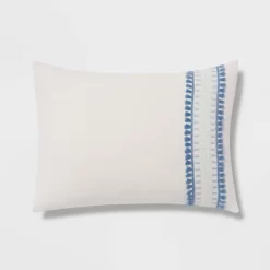 12pc Embroidered Fringe Stripe With Tassels Comforter & Sheet Bedding Set - Threshold™ -Haven Home Store GUEST f444f6d2 0d0a 4207 b98a 71b4b6861496